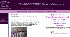 Desktop Screenshot of expressionsdance.net